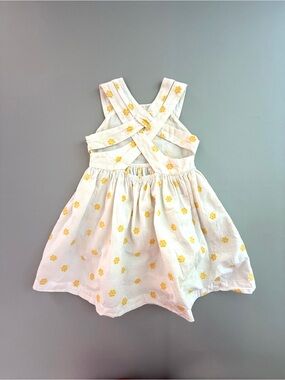 Mayoral Yellow Floral Crossback Summer Dress Girl 8 - Similar to Mini Boden